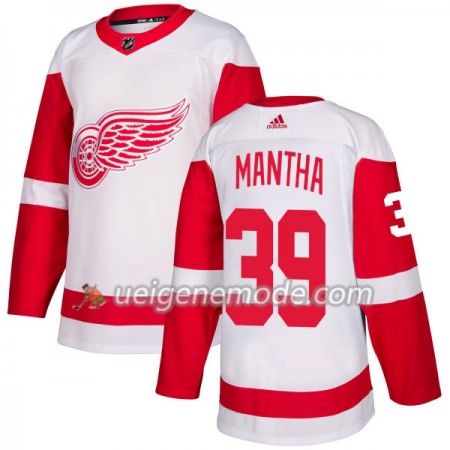 Herren Eishockey Detroit Red Wings Trikot Anthony Mantha 39 Adidas 2017-2018 Weiß Authentic